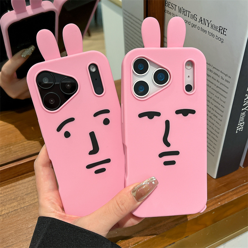 Phone Cases Quirky - Kawaii 3D Divertente Cartone Animato Rosa