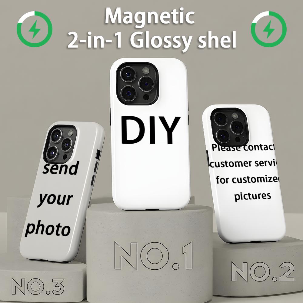 Phone Cases Magnetic - Custodia Magnetica 2-in-1 Lucida per iPhone