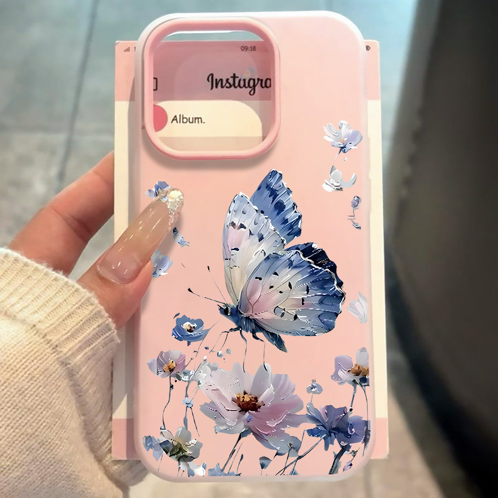 Phone Cases Galaxy A17 - Cover per Telefono con Farfalle Blu