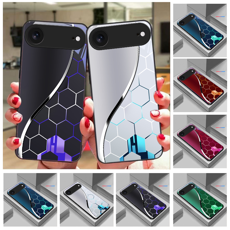 Phone Cases Purple - Cover per iPhone in vetro nero