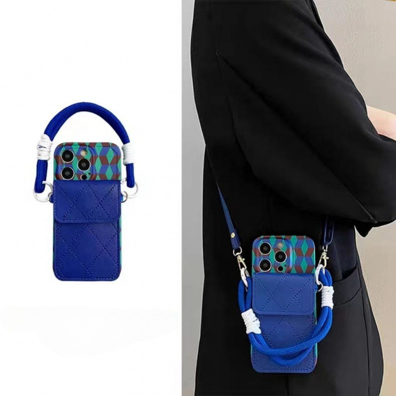 Phone Cases That Hold Cards - Nuova Custodia Protettiva a Tracolla Blu