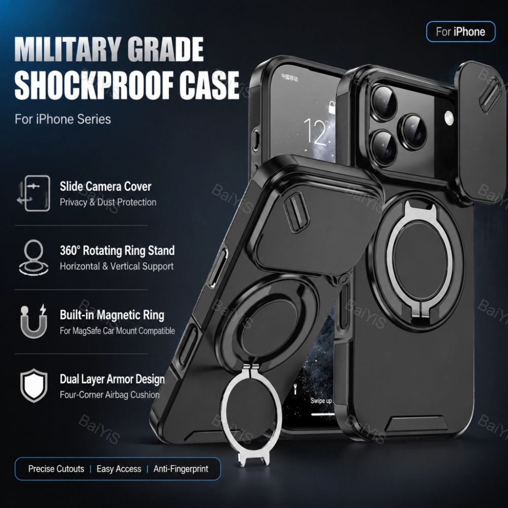 Rugged Armor Case - Custodia Protettiva Antiurto con Supporto ad